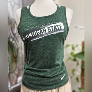 Nike Women's Green Michigan State Spartans Loose Fit Tank Top